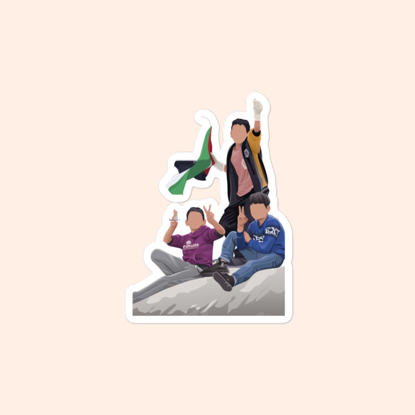 Palestinian Kids sticker