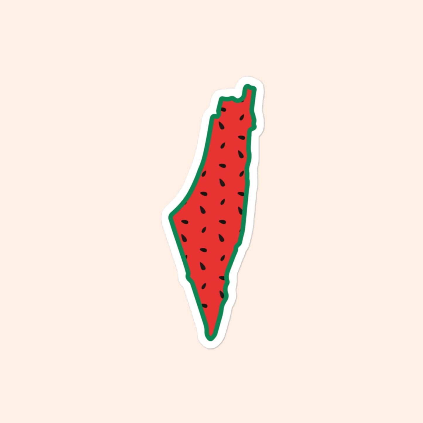 Palestine map watermelon 🍉 design stickers