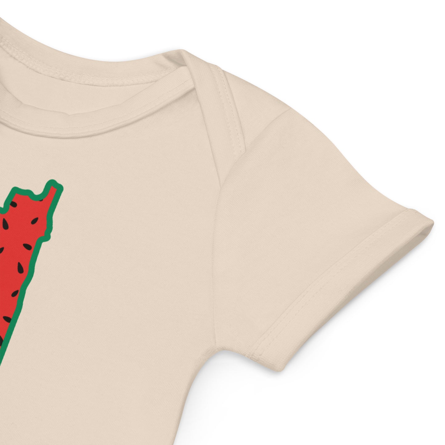 Palestine map watermelon 🍉 design baby bodysuit - Organic cotton