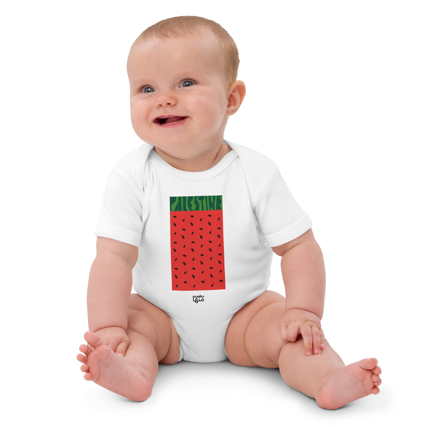 Palestine Watermelon 🍉 baby bodysuit - Organic cotton