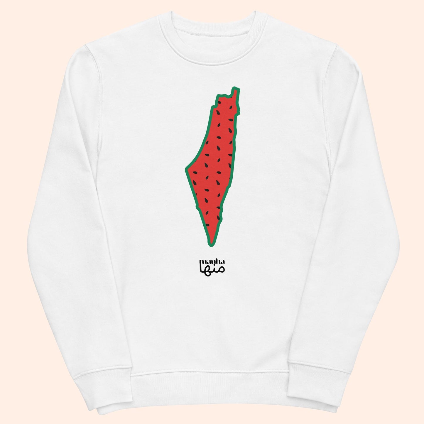 Palestine map watermelon 🍉 design Unisex Sweatshirt